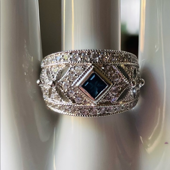 Jewelry - New 925 Sterling Silver Blue Sapphire Ring